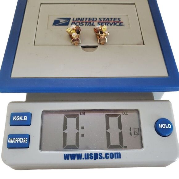 Vintage Topaz Yellow AB Navette Crystal Rhinestone Gold Tone Clip On Earrings - Picture 8 of 10